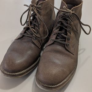 Viberg Service Boot - Natural Waxed Flesh and Mini Ripple Sole Size 10.5